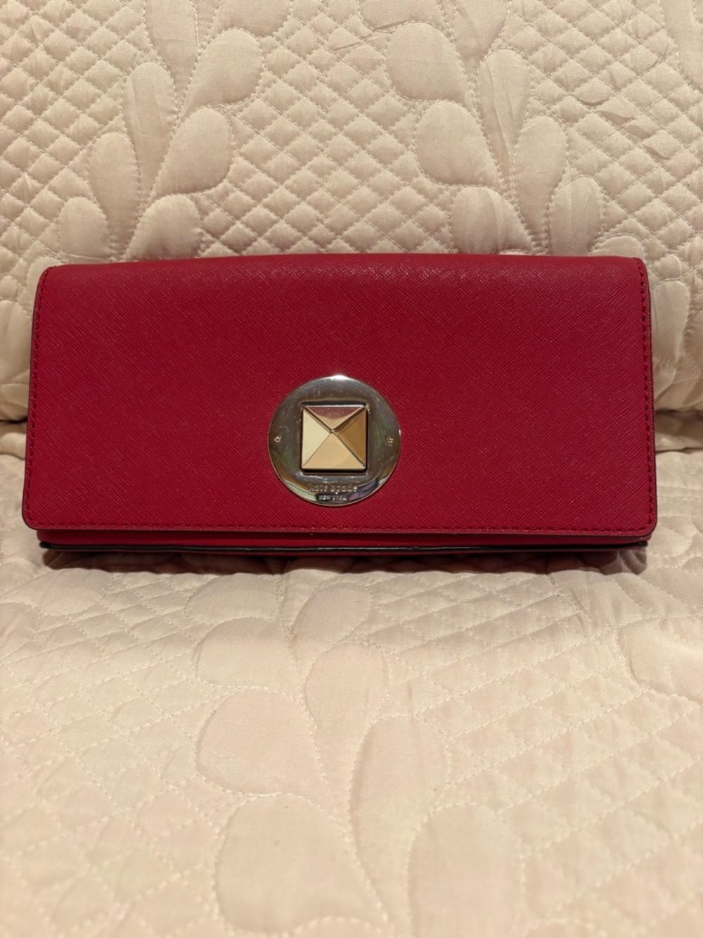 Kate Spade New York Newbury Lane Keira Clutch Red